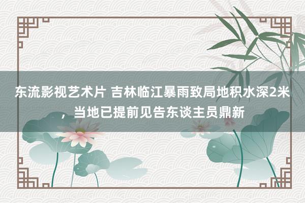 东流影视艺术片 吉林临江暴雨致局地积水深2米，当地已提前见告东谈主员鼎新