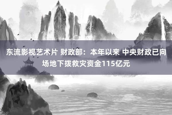 东流影视艺术片 财政部：本年以来 中央财政已向场地下拨救灾资金115亿元