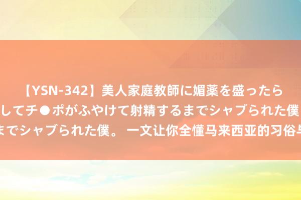 【YSN-342】美人家庭教師に媚薬を盛ったら、ドすけべぇ先生に豹変してチ●ポがふやけて射精するまでシャブられた僕。 一文让你全懂马来西亚的习俗与禁忌