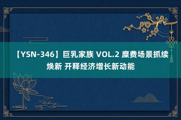 【YSN-346】巨乳家族 VOL.2 糜费场景抓续焕新 开释经济增长新动能