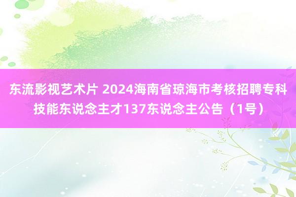 东流影视艺术片 2024海南省琼海市考核招聘专科技能东说念主才137东说念主公告（1号）