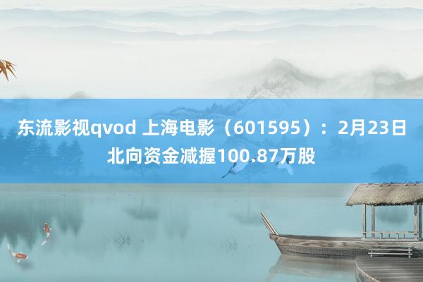 东流影视qvod 上海电影（601595）：2月23日北向资金减握100.87万股